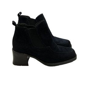 Barbo Suede Ankle Boots Midnight Blue Women Size 6